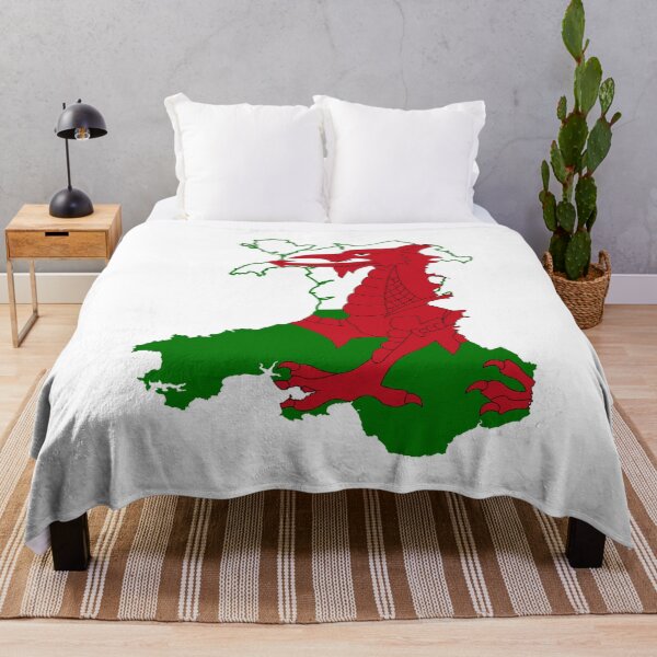 Item preview, Wales Flag Map designed and sold by Deasdw1.