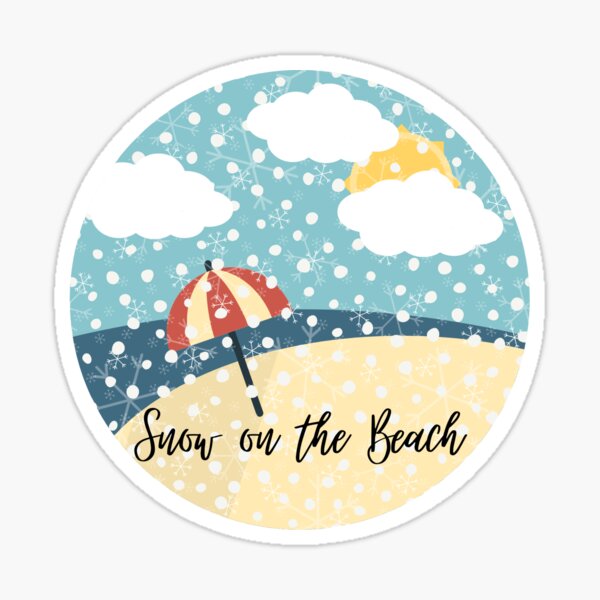 Taylor Swift Inspired Snowdrops on the Beach Sticker – Rove