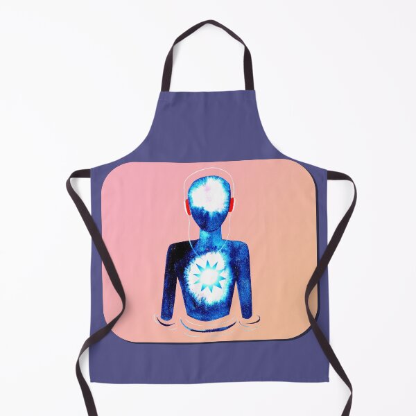 Item preview, Meditation Man w/ Headphones Rose Gold designed and sold by RealmsBeyond.