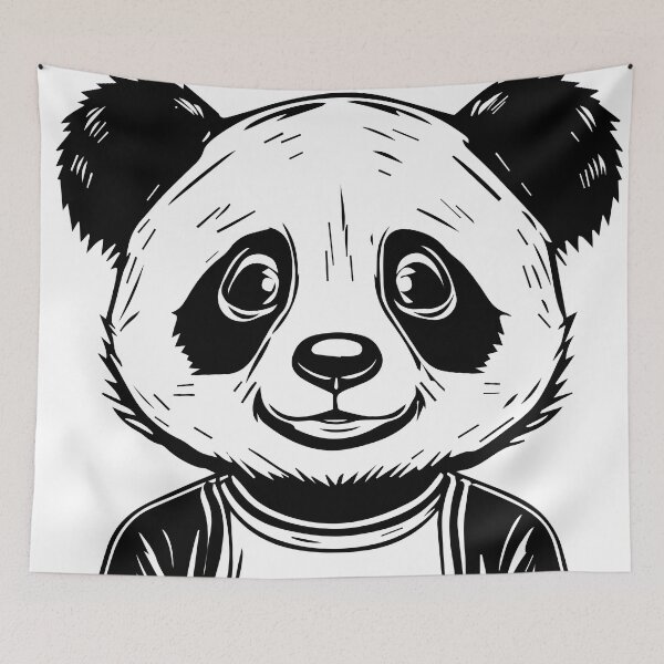 Item preview, creative animal panda designed and sold by DD215.