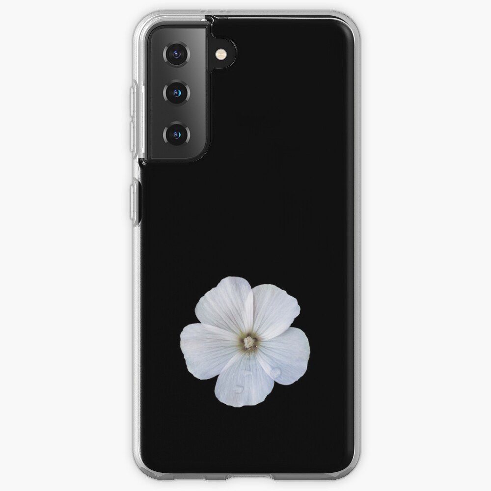White hibiscus flower Samsung Galaxy Phone Case