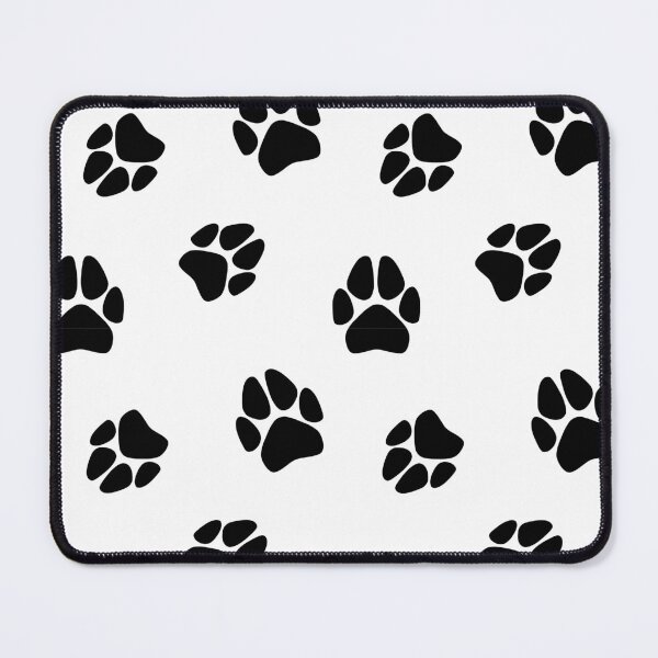 Item preview, Black Paw Print Pattern (White) designed and sold by SolGalaxyDesign.