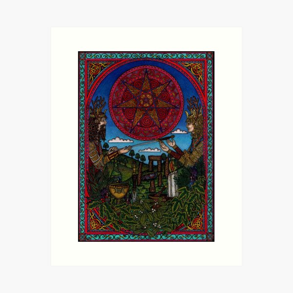 Yule One, the Holly King gives way to the Oak King Art Print