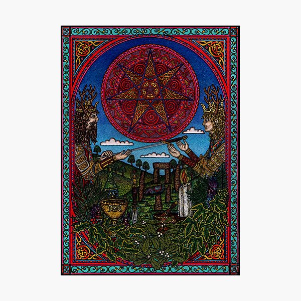 Yule One, the Holly King gives way to the Oak King Photographic Print