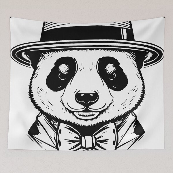 Item preview, creative animal panda designed and sold by DD215.