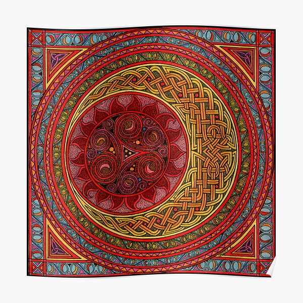 “Celtic Sun And Moon” Poster by CherrieB | Redbubble