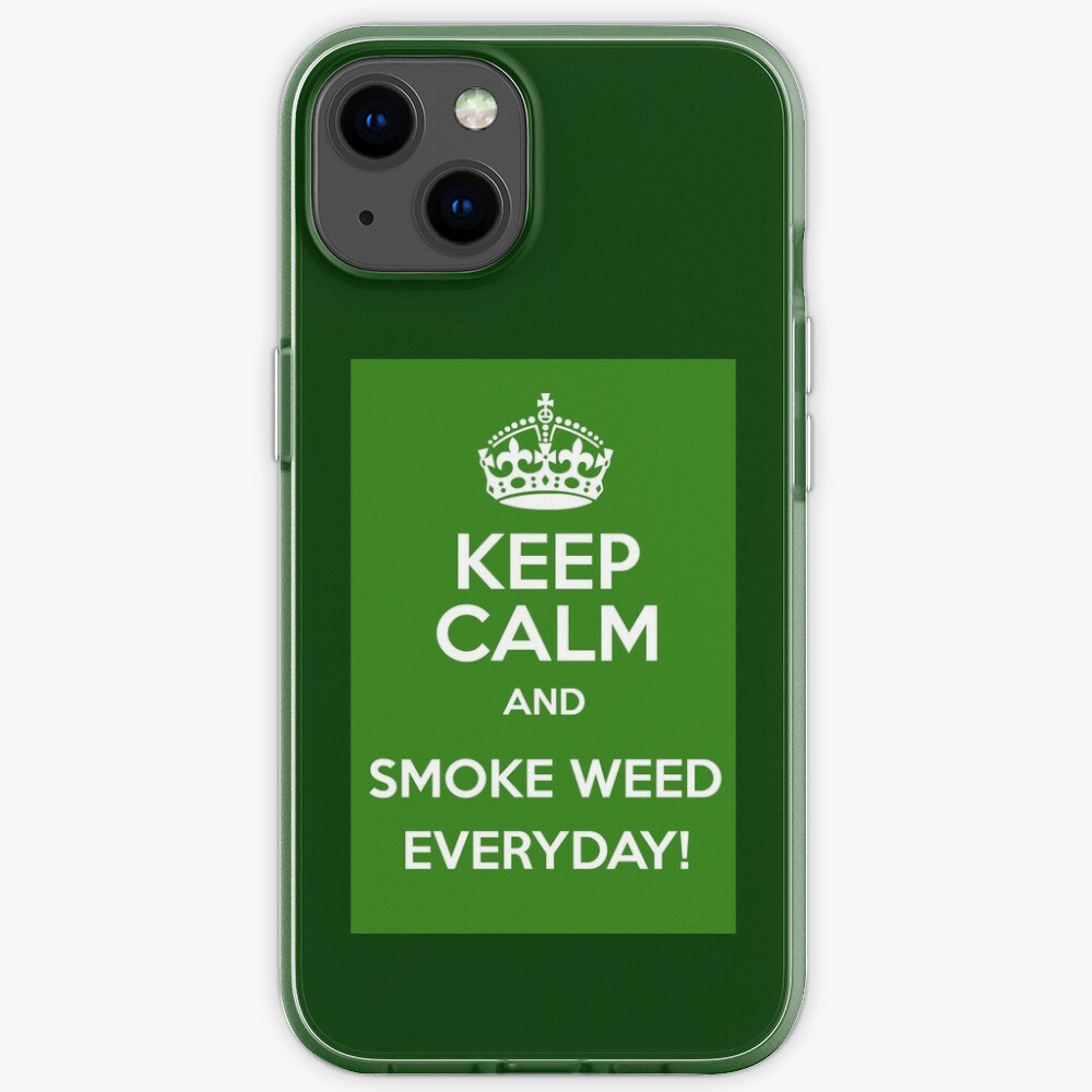حلق ذهب مدور Keep calm and smoke weed everyday | Coque iPhone coque iphone 7 Keep Calm and Smoke Marijuana