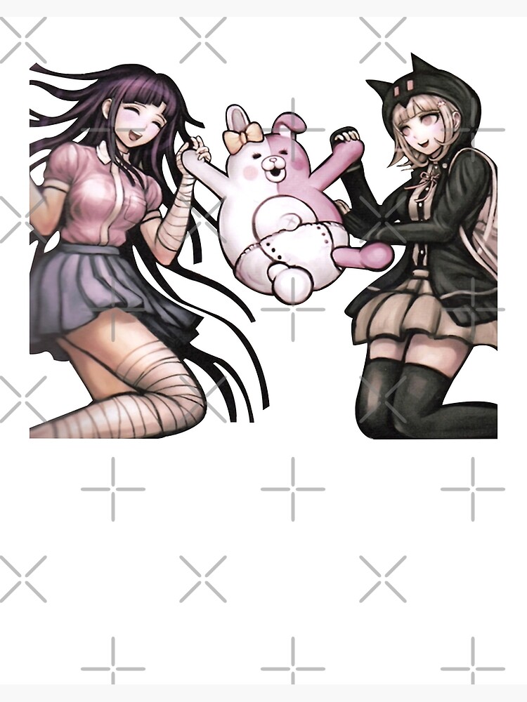 Chiaki Nanami And Mikan Tsumiki Graphic Retro Mens Graphic Poster For Sale By Hanelldou