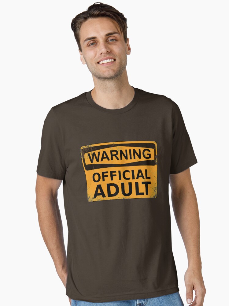 Warning Official Adult Funny 18th Birthday Gifts 18 Year Old Premium T-Shirt