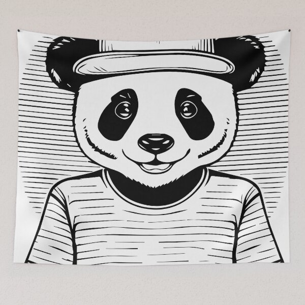 Item preview, creative animal panda designed and sold by DD215.