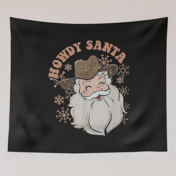 Item preview, Retro Cute Western Christmas Howdy Santa Funny Xmas Costume T-Shirt designed and sold by Knight-Saverin.