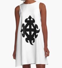 FUNTUNFUNEFU- DENKYEMFUNEFU "Siamese Crocodiles" A-Line Dress