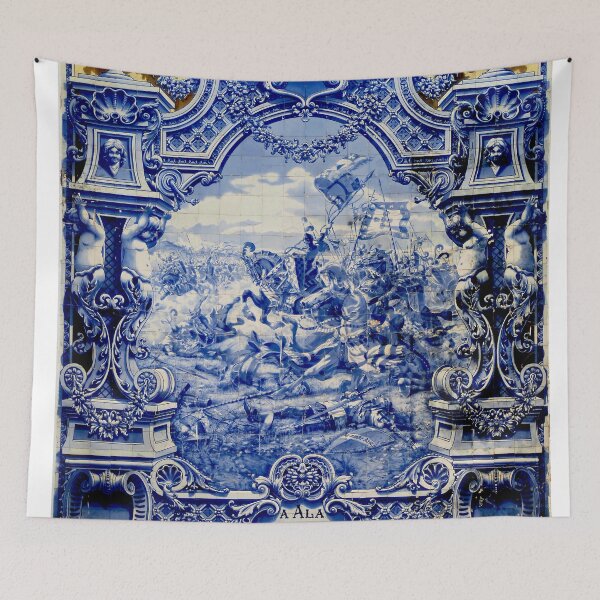 Item preview, Wall of Tiles - HD - A alla dos Namorados (Lover s place) - Porto Station (Portugal)  designed and sold by MINDTHECHERRY.