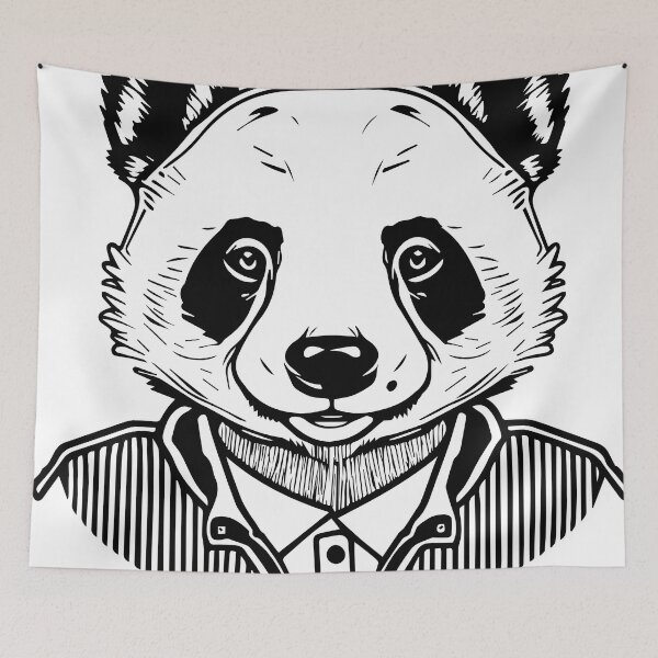 Item preview, creative animal panda designed and sold by DD215.