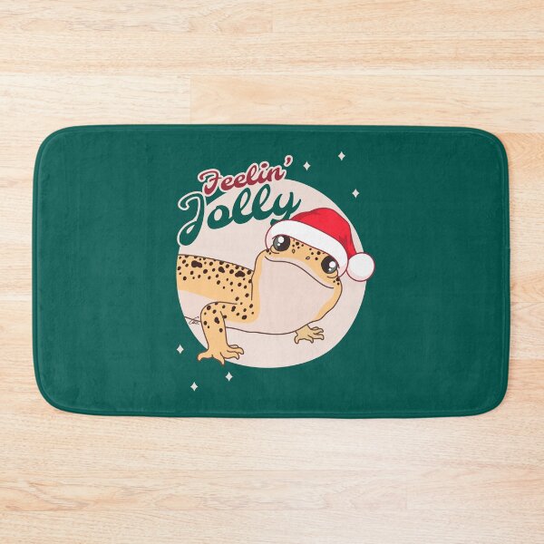 Item preview, Snake Eyes Eclipse Leopard Gecko, Christmas Edition! Feelin Jolly! Green BG designed and sold by anacecilia.