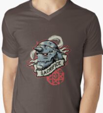 Opfern T-Shirt mit V-Ausschnitt für Männer