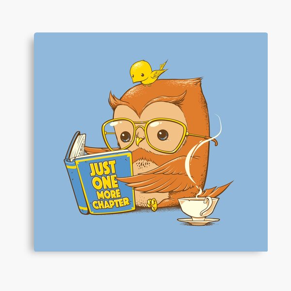 Just One More Chapter Canvas Print