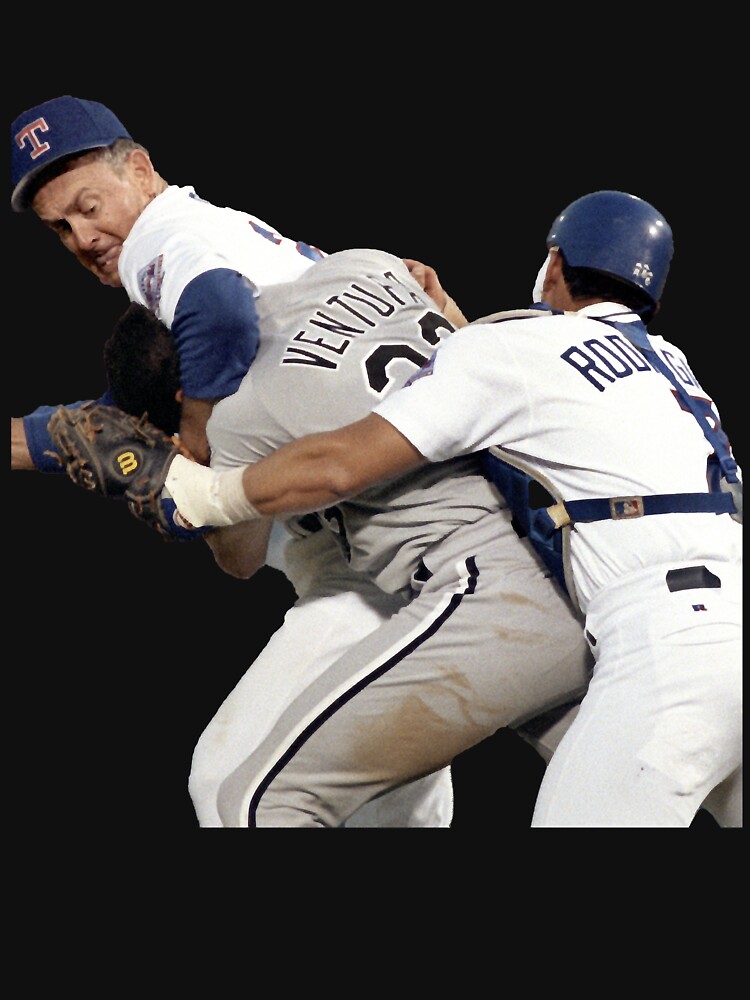 Nolan Ryan Fight With Robin Ventura Premium T Shirt in Mens 