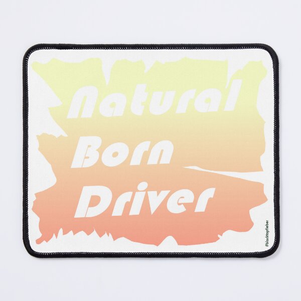 Item preview, Natural Born Driver yellow-orange designed and sold by blacktopfieber.