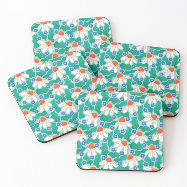 Item preview, White Daisies on Mint designed and sold by RebeccaFlaherty.
