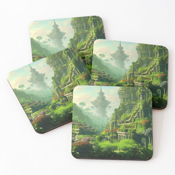 Item preview, Atlantis Temple Gardens designed and sold by OccultDreams.