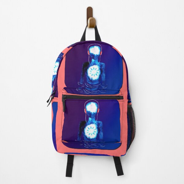 Item preview, Meditation Man w/ Headphones Purple Blue designed and sold by RealmsBeyond.