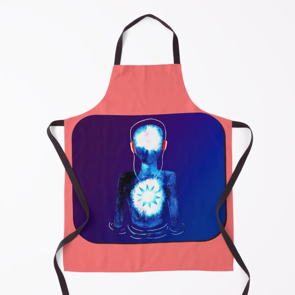 Item preview, Meditation Man w/ Headphones Purple Blue designed and sold by RealmsBeyond.