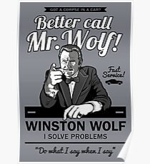 Better call Mr. Wolf Poster