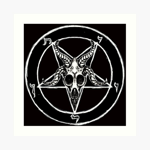 Baphomet Pentagram Art Print