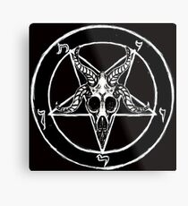 Baphomet Pentagram Metal Print