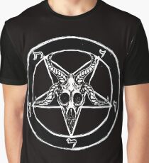 Camiseta gráfica Baphomet Pentagram