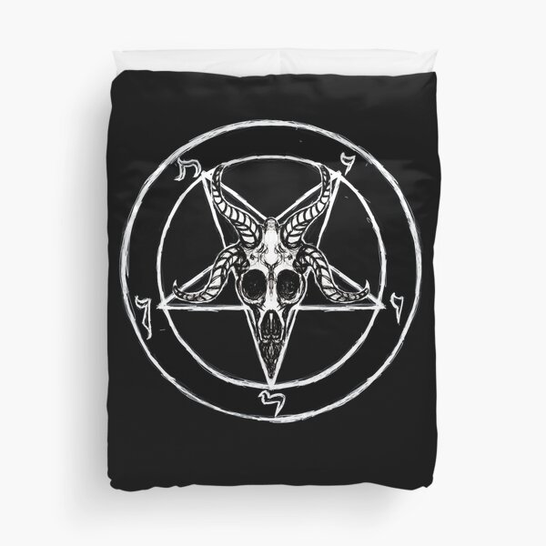 Baphomet Pentagram Duvet Cover