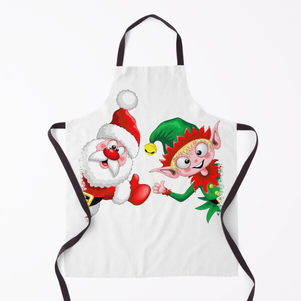 Item preview, Santa and Elf Happy Christmas Characters Thumbs Up designed and sold by BluedarkArt.