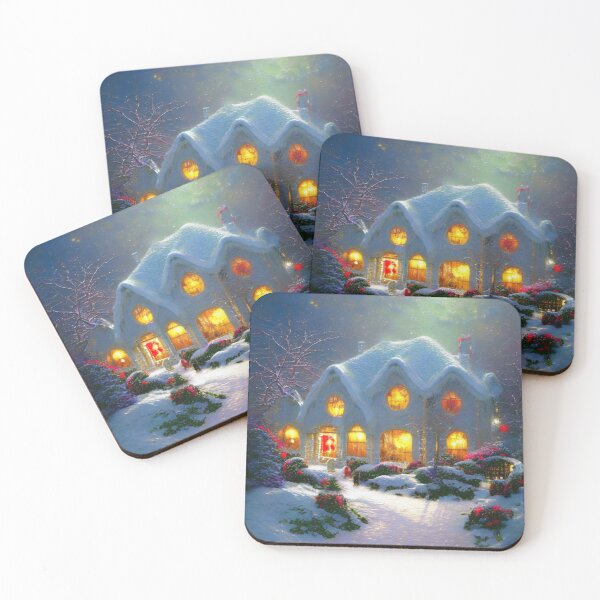 Item preview, Rural winter cottage designed and sold by AnnArtshock.