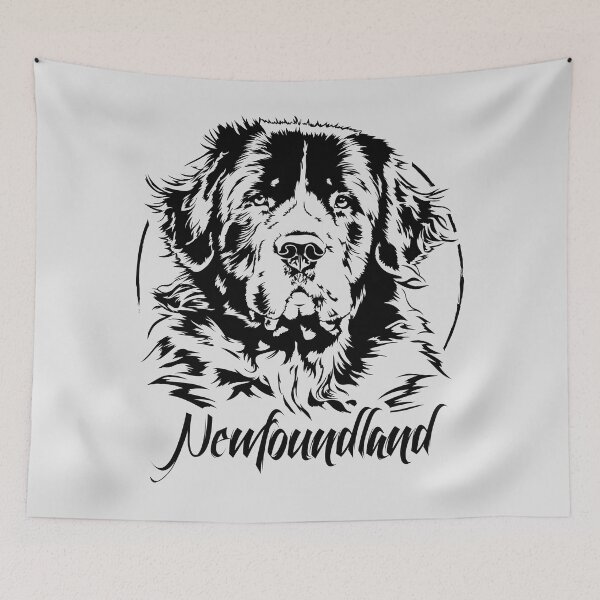 Item preview, Newfoundland Dog Canine Portrait designed and sold by dogarts.
