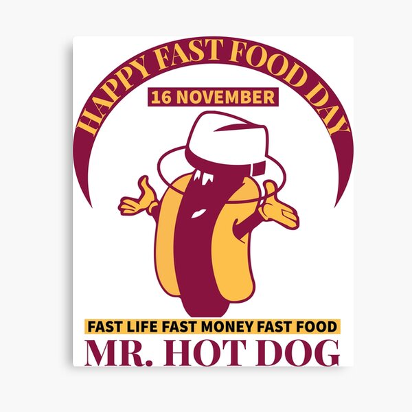 Item preview, HAPPY FAST FOOD DAY MR.HOT DOG| FUNNY COOL GIFT FOR FUST FOOD LOVERS| HOT DOG designed and sold by al21ex.