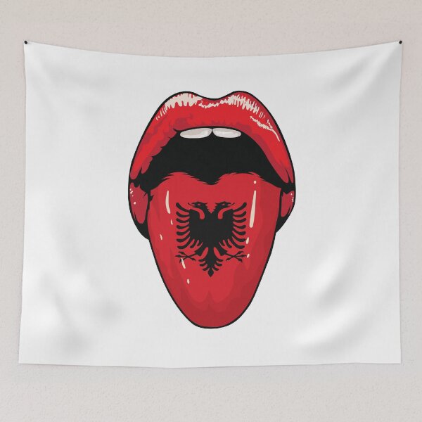 Item preview, Albania Tongue Flag  designed and sold by RahallusNtx.