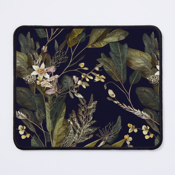 Item preview, Dark vintage botanical pattern designed and sold by Lenkooo.