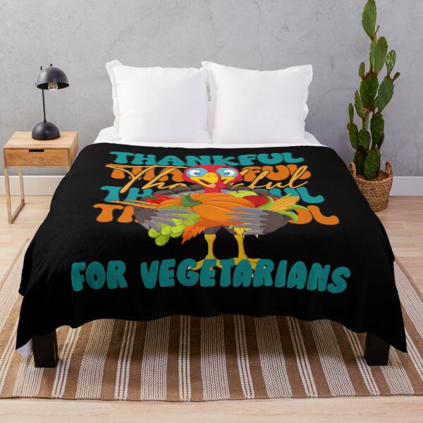 Item preview, Thanksgiving Turkey With Vegetables Thankful For Vegetarians designed and sold by RockBeeDesigns.