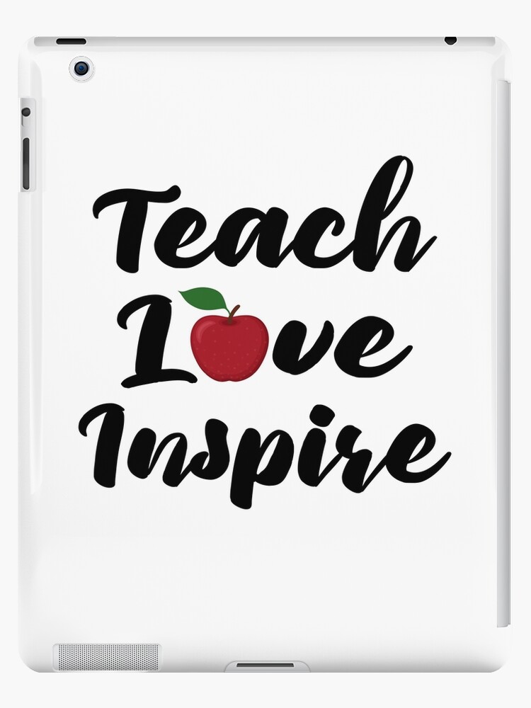 Teach Love Inspire Canvas Cosmetic Bag - Christmas Stocking