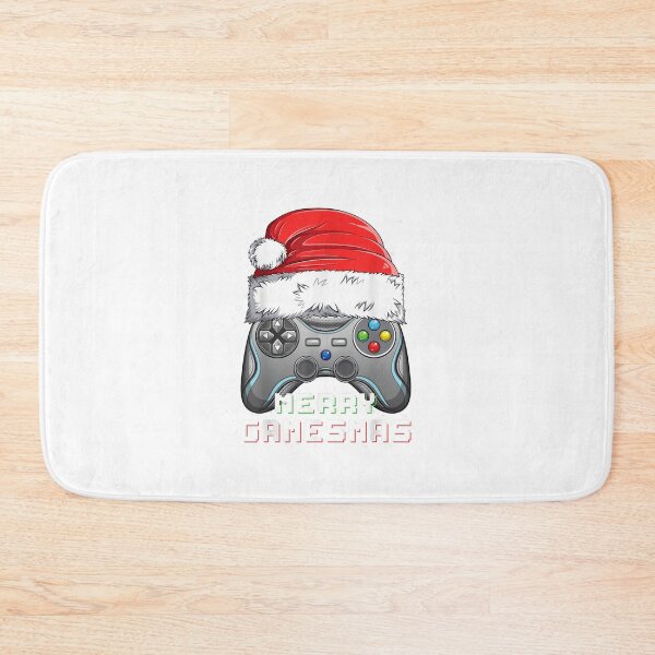 Aperçu de l'œuvre Contrôleur de thème de jeu vidéo Merry Gamesmas Christmas créée et vendue par OrnamentallyYou.