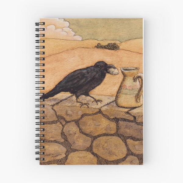Aperçu de l'œuvre Fable Crow et pichet d'Aesop créée et vendue par ShinyPennyArt.
