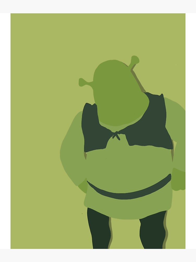 "Shrek Minimalistic Premium Scoop" Poster for Sale by KuttyArts | Redbubble