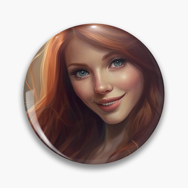 Item preview, Adorable drawing of a pretty redhair girl designed and sold by RK - Shop.