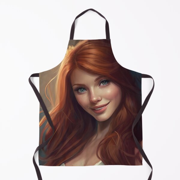 Item preview, Adorable drawing of a pretty redhair girl designed and sold by RK - Shop.