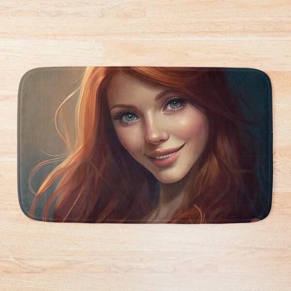Item preview, Adorable drawing of a pretty redhair girl designed and sold by RK - Shop.