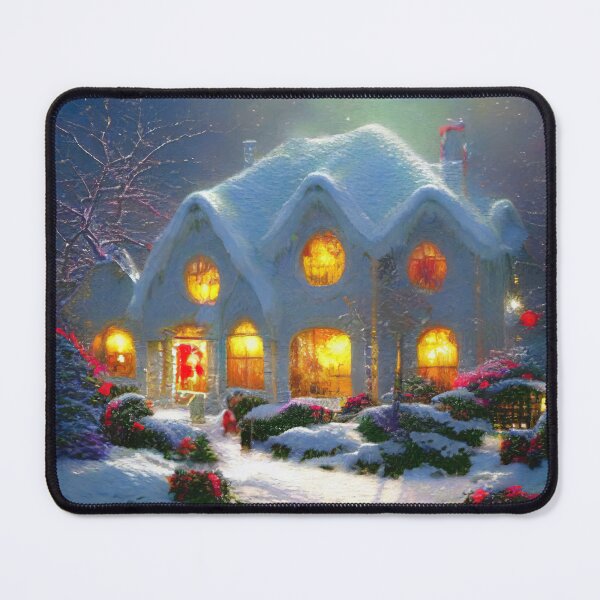 Item preview, Rural winter cottage designed and sold by AnnArtshock.