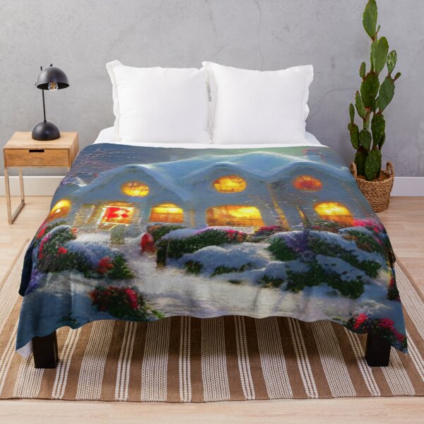 Item preview, Rural winter cottage designed and sold by AnnArtshock.