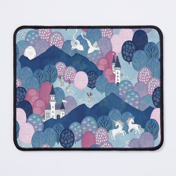 Item preview, Enchanted forest purple blue designed and sold by adenaJ.