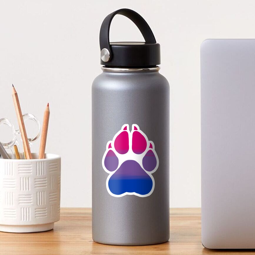 Pawprint - Bi Sticker